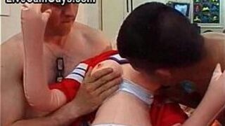 Straight Military Dudes Playing With Sex Toys porn video